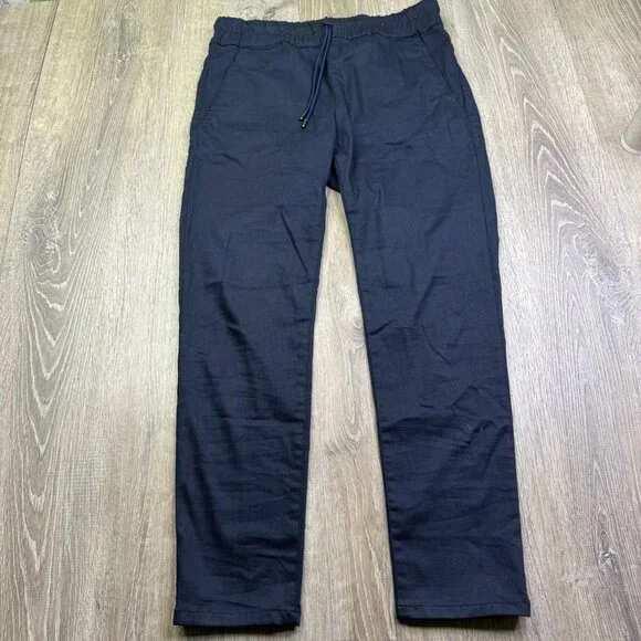 Flog Womens Blue & White Drawstring Waist Slim Ankle Shely Pants Sz 29 Lot Of 2